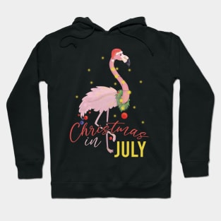 christmas in july summer flamingo Hoodie